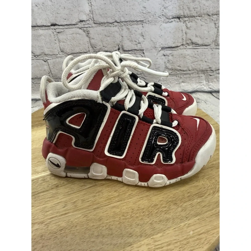 Nike Air More Uptempo  Bulls' Varsity Red/White/Black‎ DB2874-600 Kid's US 10.5C
